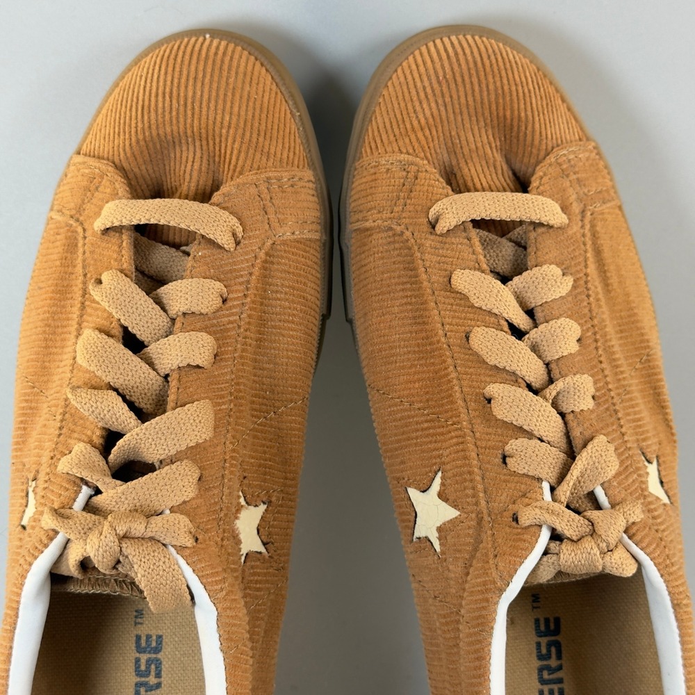 Converse Chuck Taylor One Star Corduroy Womens 8 Sneaker Brown Gum Lace Low Shoe - Picture 7 of 16